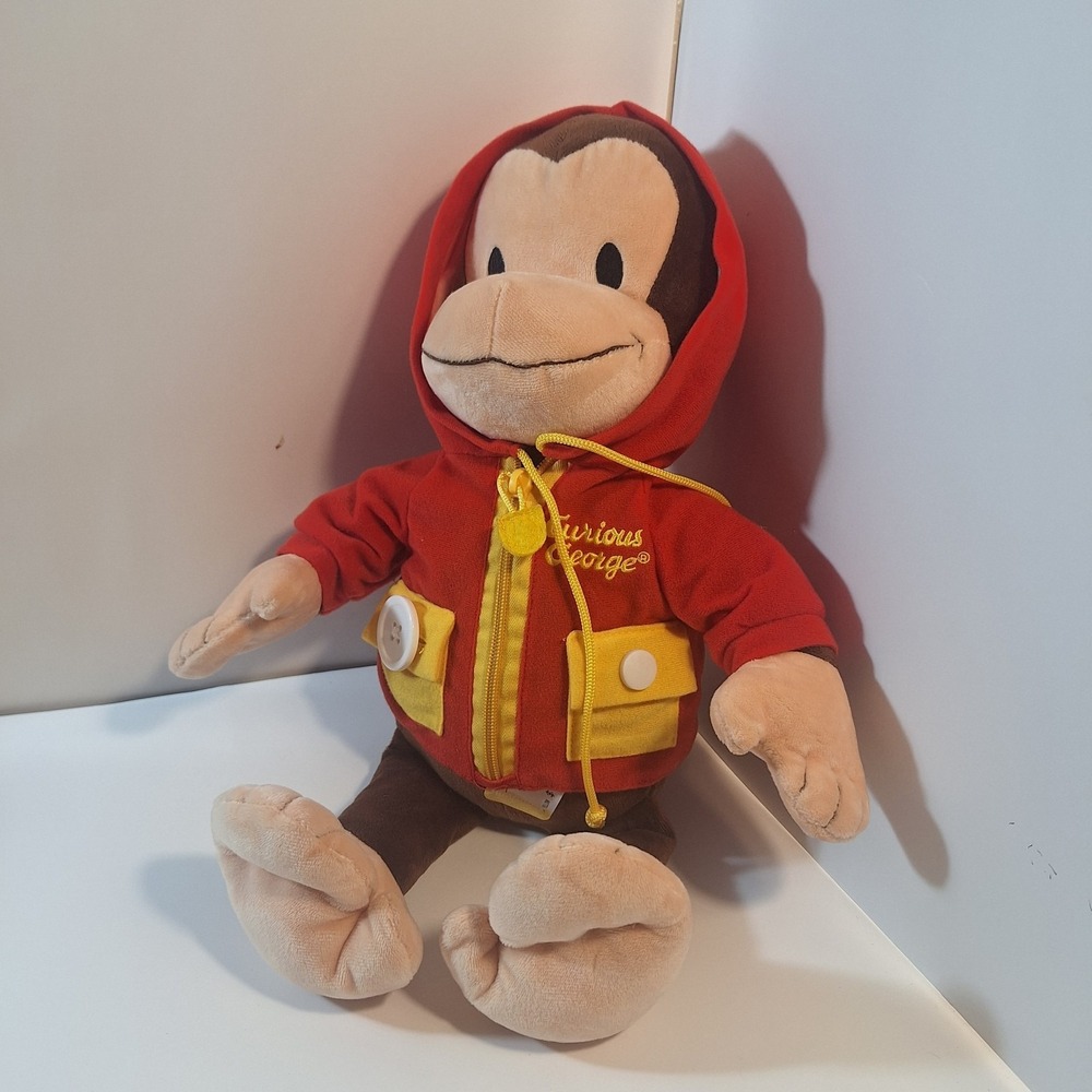 CURIOUS GEORGE * Plush Stuffed Animal 19" Tall - Jacket